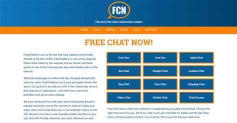 fcn chat|Free Chat Now (FCN) Guest Chat Rooms without .